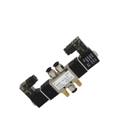 Électrovanne pneumatique 4V120-06 commande de vérin sans fuite d'air avec raccords 8mm