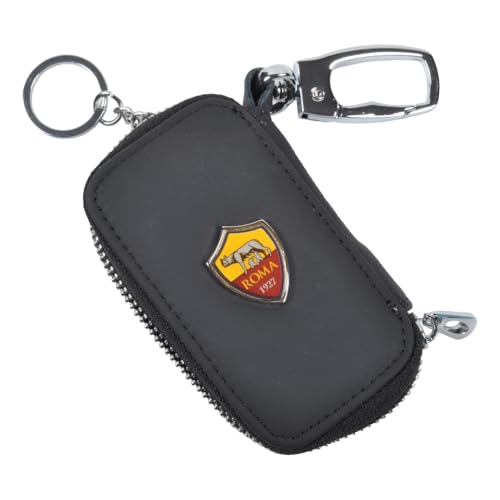 Porte-clés AS Roma avec étui noir idée cadeau pour supporter
