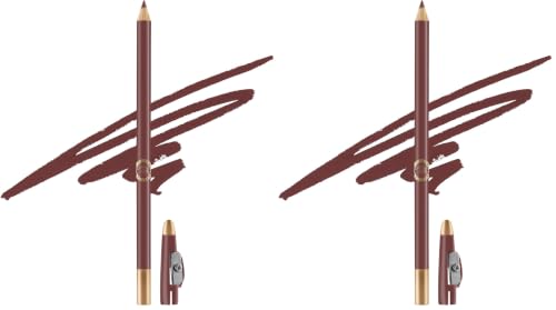 Image of Colors Queen Matte Eyeliner & Lip Liner Enriched with Vitamin A & E | Smooth Application | Highly Pigmented | Long Lasting Lip Liner Pencil with Inbuilt Sharpener (02 - Chocolate Brown) (Pack of 2)