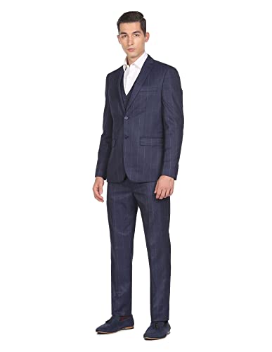 Image of Arrow Men Regular Fit Formal Suit Business Suit Pants Set