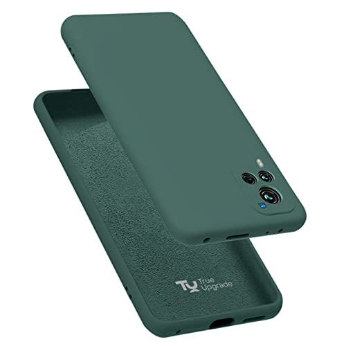 Image of TRUEUPGRADE Liquid Silicone Back Cover Case Compatible for Vivo V20 Pro | Microfiber Inside | 360 Degree Protection Back Case Cover for Vivo V20 Pro - Green