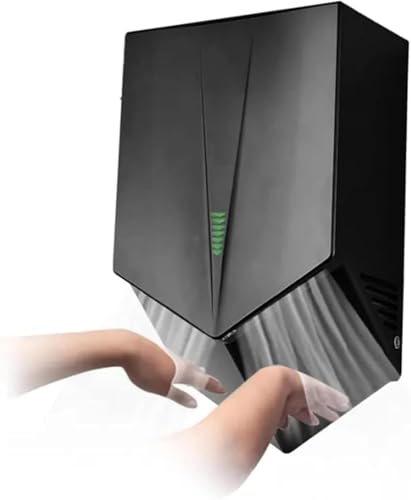 Asciugamani elettrico a parete con rilevamento automatico, asciugatura rapida, ideale per cucine, bagni e servizi igienici