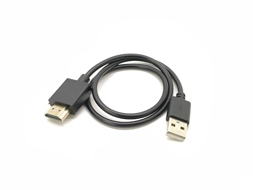 Elecbee USB 2.0 Male to HDMI Male Charger Cable,USB to HDMI Cable Splitter Adapter (Charging Only, No Data Transfer) for HDMI-Port Devices