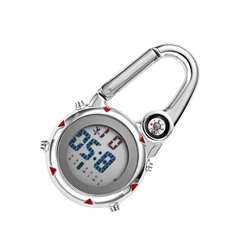 Reloj de cuarzo mosquetón para senderismo y montaña con esfera luminosa de noche