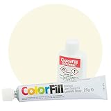 Unika ColorFill Soft White (CF081) – Laminate Worktop Repair and Joint Kit, Joint Compound, Sealant & Filler | 25g Tube + Applicator + 20ml Solvent – Kitchen Worktop Scratch Repair
