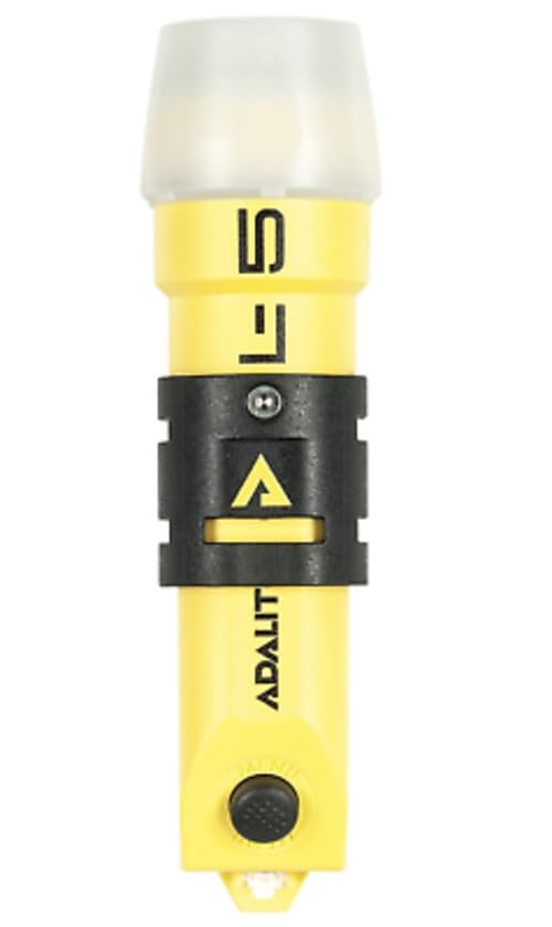 MBS FIRE Adalit L-5Plus ATEX - Lampada da casco, protezione EX per l'uso in quasi tutti i settori di sicurezza