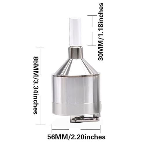 Metal Manual Spice Grinder with Glass Bottle, High-Quality Powder ...
