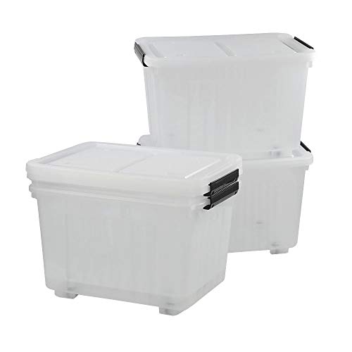 30-L-Ultra-Latching-Box-Clear-Plastic-Storage-Bins-with-Lids 30 L Ultra Latching Box, Clear Plastic Storage Bins with Lids - Image 1