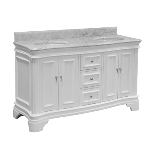 Kitchen Bath Collection Katherine 60inch Double Bathroom Vanity (White