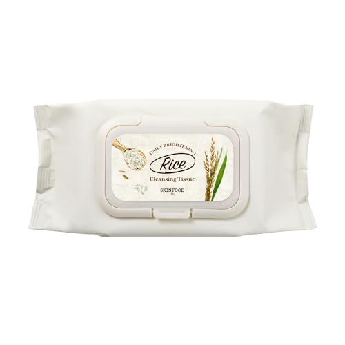 SKINFOOD Rice Cleansing Wipes - Daily Hypoallergenic Rice Nourishing Makeup