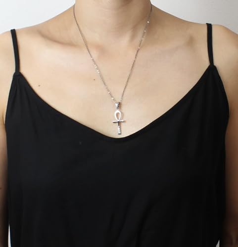 COSUMOSU Egyptian Ankh Cross 925 sterling silver Pendant3