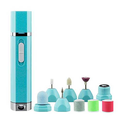 XINDELE Aiguiseur électrique à ongles électrique pour manucure et pédicure avec 9 têtes de perçage