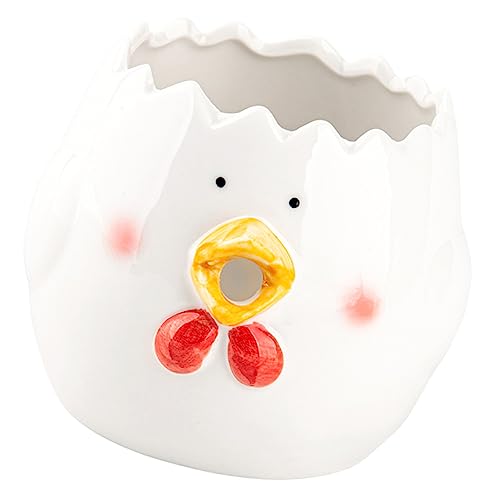 PRETYZOOM Unique Chick Shape Egg Separator Ceramic Egg Yolk Separator for Easy Cooking