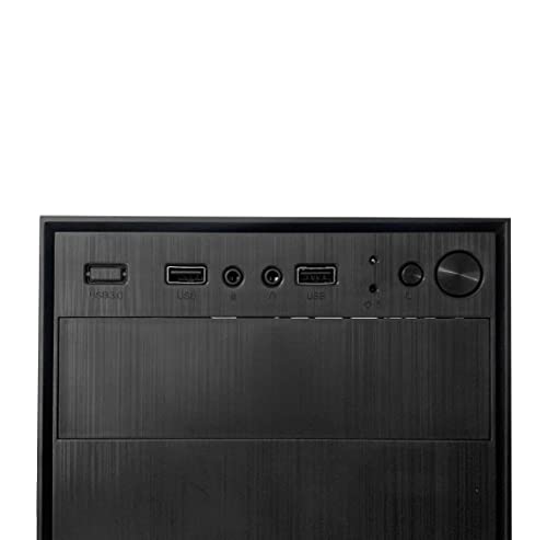 Gabinete Mini Atx Pc Sem fonte mini Tower Computador Usb 2.0 Preto