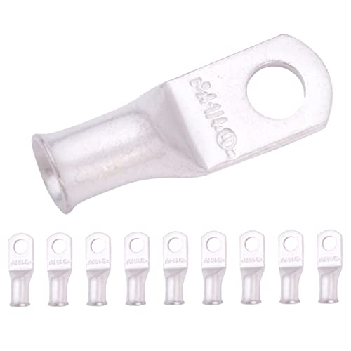 Image of Tinned Copper Ring Terminals, 4 Gauge, 1 /4 inch (M6) Stud, Marine Grade