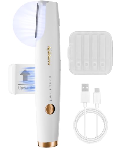 Rechargeable Sonic Dermaplane Razor for Women Face, Peach Fuzz Remover