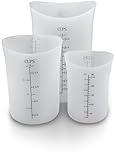 Sorbus Deluxe Silicone Measuring Cup Set (3-Piece)