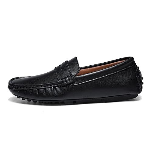 Men's Loafers Penny Loafers Simple Round Toe Vegan Leather Lightweight Comfortable Flexible Prom Casual Slip-on2