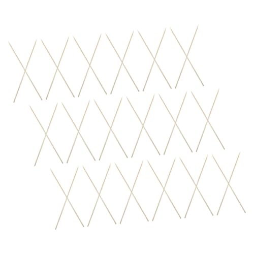 HEMOTON 100pcs Disposable Wooden Skewers Sticks for Bbq Fruit and Marshmallow Single Use Cocktail Picks for Grilling Kabobs and Outdoor Parties