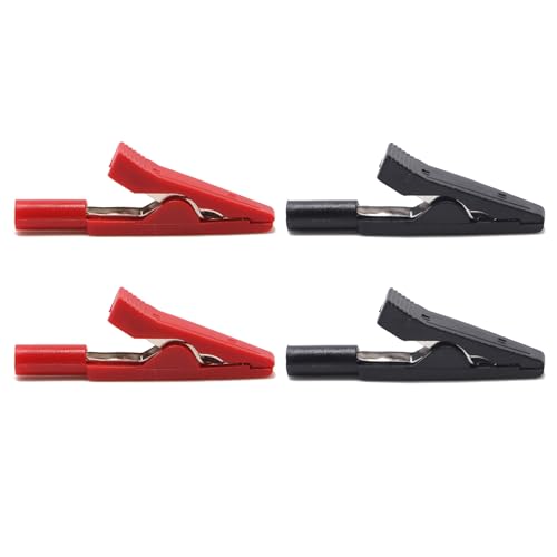 4 morsetti a coccodrillo resistenti alla ruggine con forti impugnature per connessioni elettriche affidabili applicazioni ingegneristiche connessione elettrica sicura