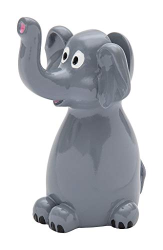 WEDO 20227111 Elephant Glasses Holder Polyresin, Grey, 7.1 x 5.5 x 10.2 cm, 7,1 x 5,5 x 10,2 cm