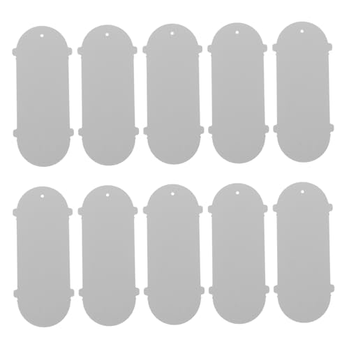 HOMSFOU 10個 エアコン排気ホース モバイルエアコンアクセサリー エアコン部品 白い 塩ビ