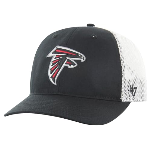 47 Men's Black/White Atlanta Falcons Team Unstructured Trucker Adjustable Hat