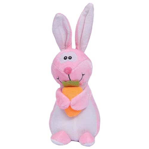 Image of TOYTALES Carrot Rabbit Toy | Cute Plush Stuffed Animal for Kids & Girls | Ultra Soft Huggable Bunny Plushie | Adorable Gift Soft Toy for Children 18CM | (Color May Vary