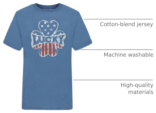 Image of Lucky Brand Boys' Short Sleeve Graphic Crew Neck T-Shirt, Soft, Comfortable, Relaxed Fit