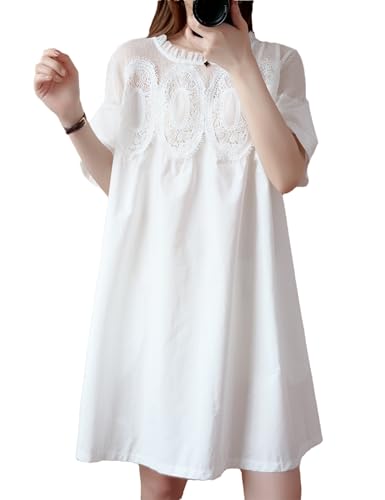 Sdipipo Womens Summer Lace Short Sleeve Round Neck...
