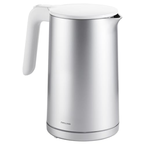 ZWILLING Enfinigy Kettle 1.5 L 1550-1850 W Automatic Shut-Off Double Walled Stainless Steel Plastic Silver/White