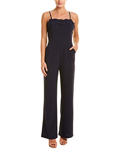 Adelyn Rae Women's Jennifer Woven Jumpsuit, Navy, XS