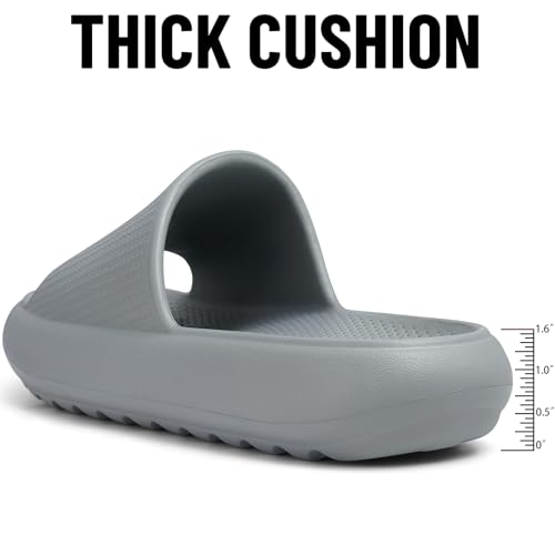 Image of Comwarm Cloud Slide Sandals for Women Men Ultra Comfort Recovery Pillow Slippers Soft Summer Beach Shoes with Low Arch Support
