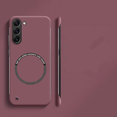 Coque Samsung S23 FE magnétique ultra fine mate sans cadre rouge