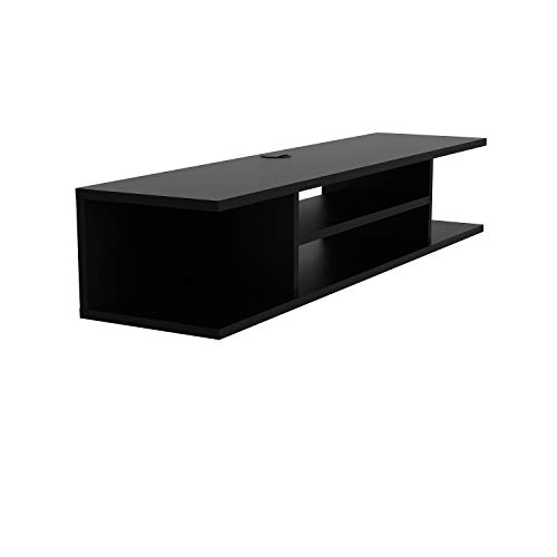 DECOROTIKA Supporto TV Pivot, Legno, Nero, 120 cm