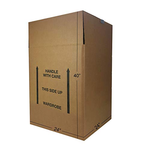 uBoxes Shorty Space Saving Wardrobe Moving Boxes (Bundle of 6) 20" x 20