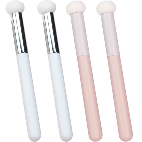 DIYEAH Pincel Corrector Tipo Hongo 4 Piezas Herramienta de Maquillaje para Niñas y Mujeres Uso en Rostro para Corrector y Base Maquillaje