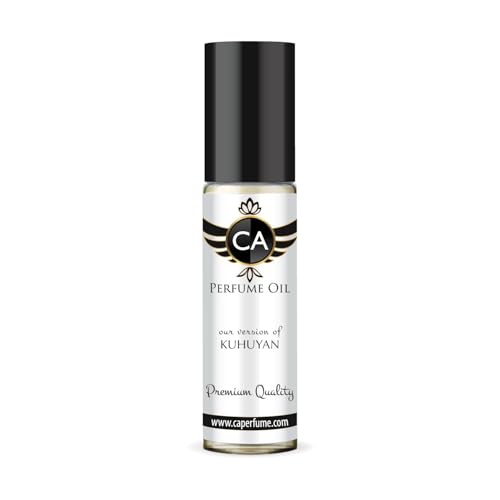 CA Perfume Impression of Kuhuyan Unisex Fragrance Oil Leather Scent Long Lasting Perfumes for Women &amp; Men Travel Size TSA Ready Mini Parfum Body Oil Roll-on 0.33 Fl Oz 10ml