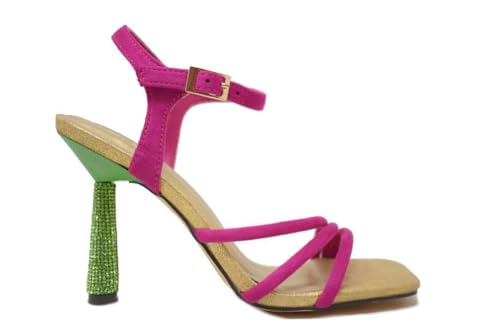 Menbur Sandalias de tacón alto 26230 en buganvilla para mujer - Mujer color: Morado talla: 40
