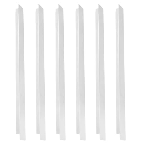 6pcs Stainless Steel Steam Table Dividers, 12.76 Inch Food Divider Bar Metal Adaptor Bars for Restaurant Kitchen Food Service Accessories