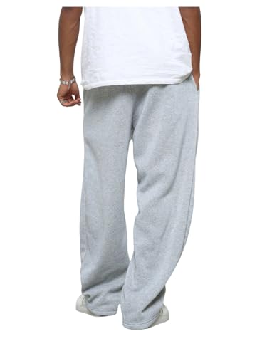 SOLY HUX Men's Baggy Sweatpants Letter Graphic Drawstring Elastic Waist Wide Leg Pants with Pockets2