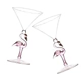 Gatuida 2 piezas Vasos Licados Color Rosa Copas Multifunción para Vino y Cóctel Accesorios para Fiestas y Uso Doméstico