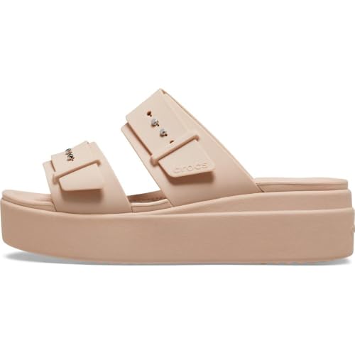 Image of Crocs Women's Brooklyn Buckle Low Wedges