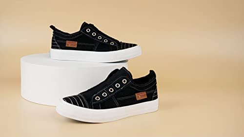 JENN ARDOR Womens Slip On Fashion Sneakers No Laces Comfortable Casual Low Canvas Sneakers Flats Walking Shoes3
