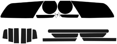 Subject 9 - Fits: Mustang Pre-Cut Vinyl Overlay Complete Headlight and Taillight Plus Tint (2013 2014) Dark