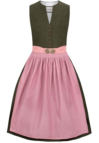 Heimatgwand Damen Dirndl Luana Kleid Für Besondere Anlässe, Schwarz, 38 EU