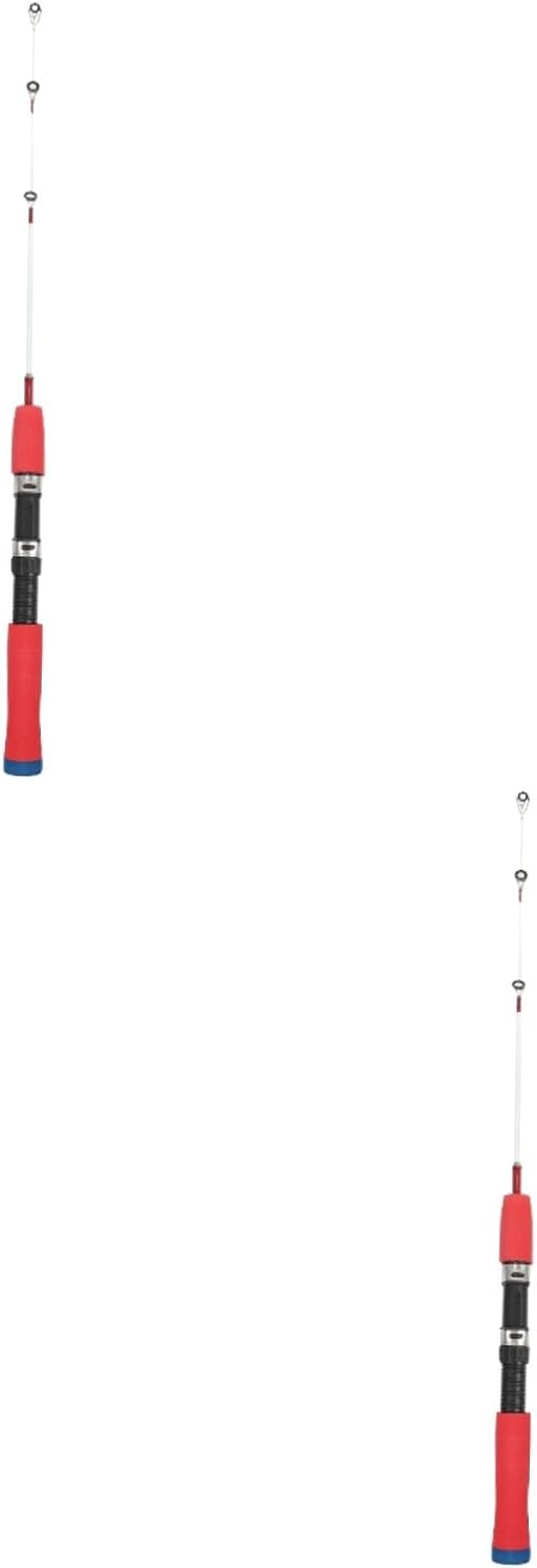 balacoo 2pcs Portable Adjustable Fishing Rod Lightweight Transparent Pole for Outdoor Activities Design Exceptional Sensitivity and Power for Shrimp