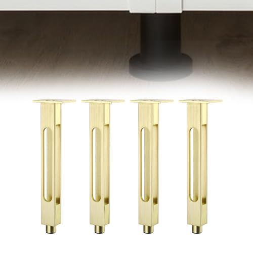 Patas para cómodas y sofás de 20cm juego de 4 piezas estables color oro 5