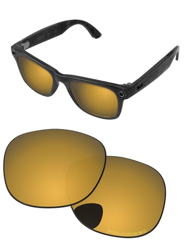 Image of Replacement Lenses for Ray-Ban Meta Wayfarer RW4008 & RW4012 53mm AI Glasses - Photochromic, Anti Blue Light Lens