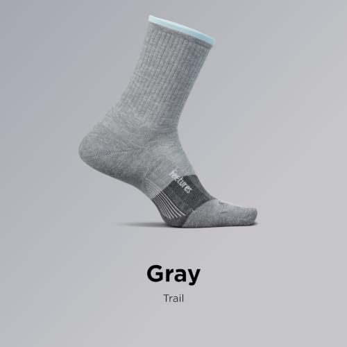 Image of Feetures Trail Max Cushion Mini Crew Sock - Hiking Socks for Men & Women